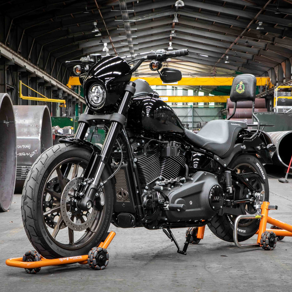 Harley Davidson Motorbike Stand on wheels