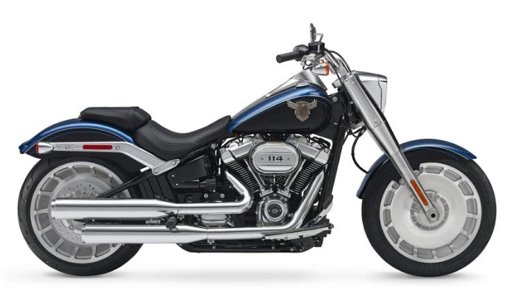 HARLEY DAVIDSON FAT BOY 2018 on wards -> (with shortened pipes  )